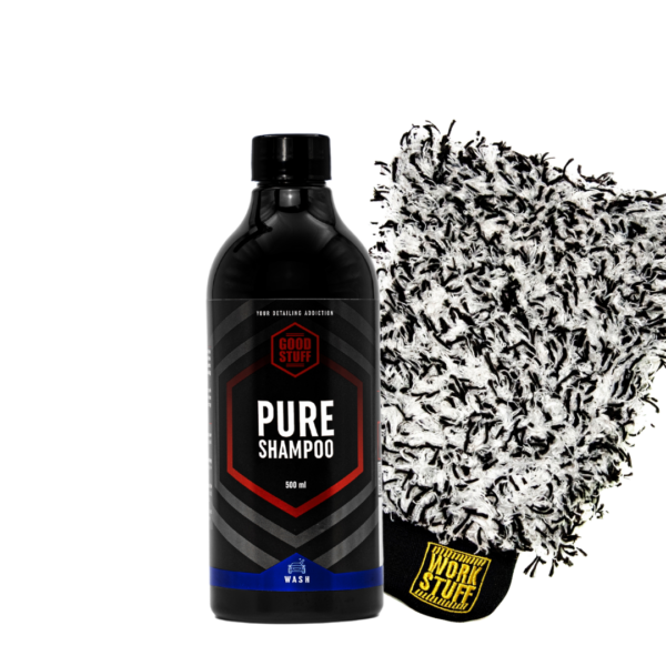 GOOD STUFF zestaw Szampon Pure 500ml + rękawica Work Stuff Storm