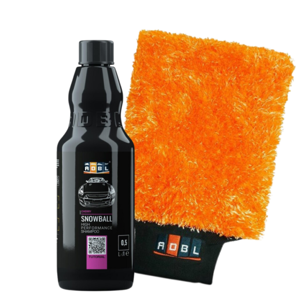 ADBL Szampon Snowball i CareMitt - zestaw do mycia auta