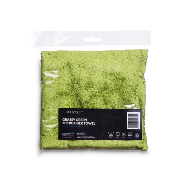 FX PROTECT Grassy Green Boa 40x40 cm – Mikrofibra do docierania wosków