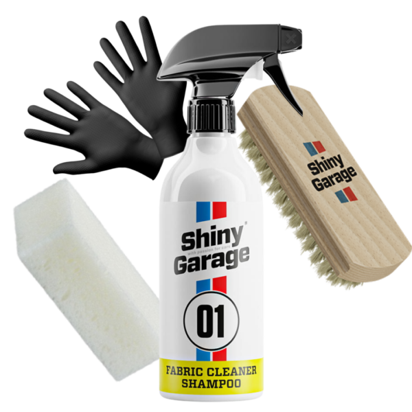Shiny Garage zestaw do czyszczenia podsufitki, alcantary, dachów cabrio