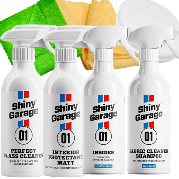 Shiny Garage Zestaw do Wnętrza Pomysł Na Prezent – Matowy Kokpit i Czyste Wnętrze Auta Pomysł Na Prezent