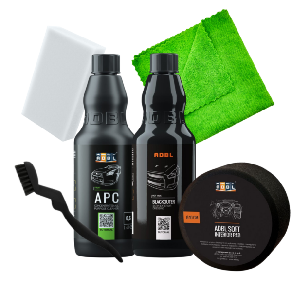 ADBL Zestaw do czyszczenia i zabezpieczenia plastików zewnętrznych