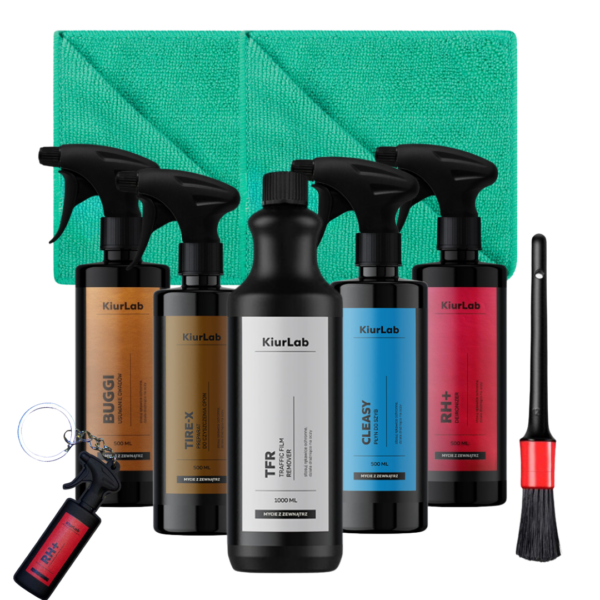 KiurLab Zestaw Startowy Pomysł Na Prezent – Kompleksowa Pielęgnacja Auta dla Każdego