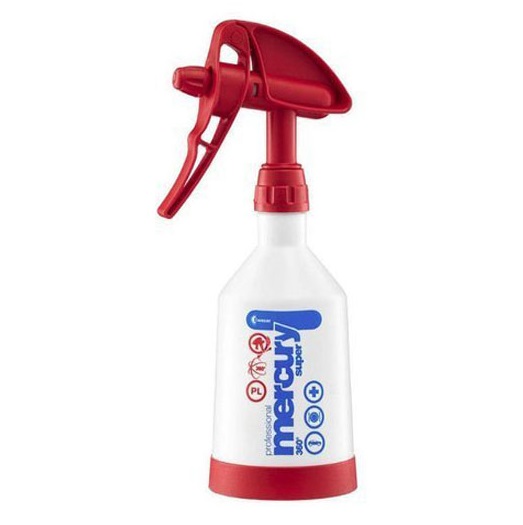 Kwazar - Mercury Super Pro+ 360 Profesjonalny opryskiwacz do mocnej chemii 1l czerwony